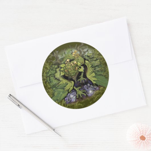 Bos gebladerte Dragon ~ stickers (Envelop)