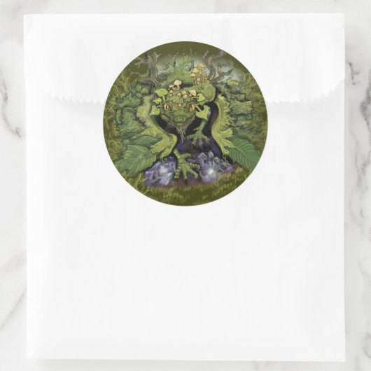 Bos gebladerte Dragon ~ stickers (Tas)