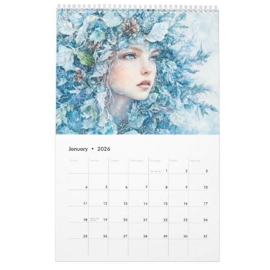 Bos Geesten: Fantasy Art Kalender (Jan 2026)
