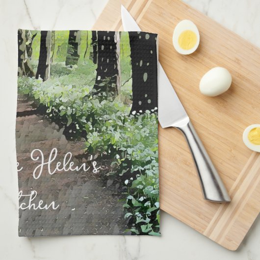  bos gepersonaliseerd theedoek (Quarter Fold)