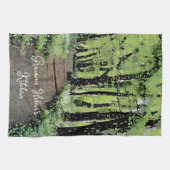  bos gepersonaliseerd theedoek (Horizontaal)