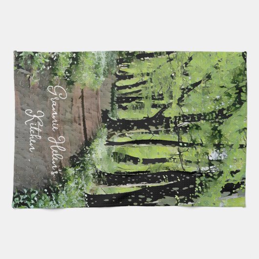  bos gepersonaliseerd theedoek (Horizontaal)