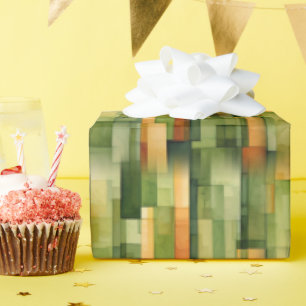 Bos Geschilderde Strepen Cadeaupapier