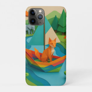 Bos Gevouwen Dieren – Kleurrijke Origami Wildlife Case-Mate iPhone Case