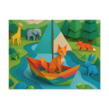 Bos Gevouwen Dieren – Kleurrijke Origami Wildlife 