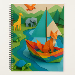 Bos Gevouwen Dieren – Kleurrijke Origami Wildlife Planner