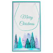 Bos Gift Bag (Turquoise) Klein Cadeauzakje (Achterkant)