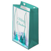 Bos Gift Bag (Turquoise) Klein Cadeauzakje (Voorkant Gekanteld)