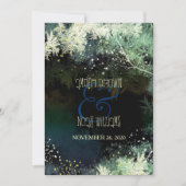 Bos Glitters Hip Sprookje Bruiloft Kaart (Voorkant)