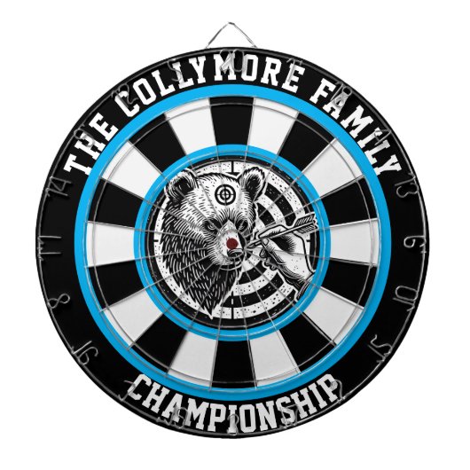 Bos Grizzly in het vizier Dartbord (Voorkant)