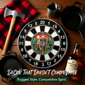 Bos Grizzly met Target Overlay Dartbord