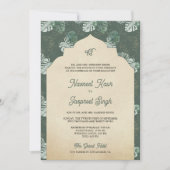 Bos groen bladeren foto Anand Karaj sikh bruiloft Kaart (Voorkant)