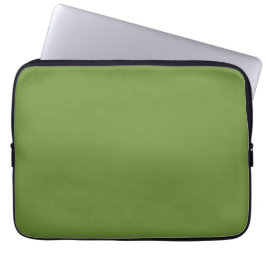Bos Groen Effen Kleur Duidelijk Laptop Sleeve