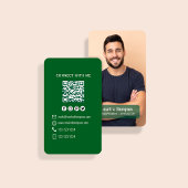 Bos Groen Foto QR Code Verbind Met Mij Visitekaartje