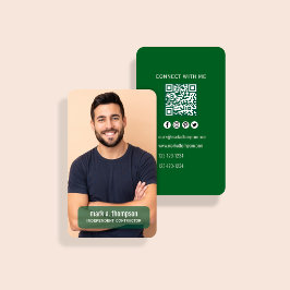 Bos Groen Foto QR Code Verbind Met Mij Visitekaartje