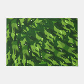 Bos groen militair camouflagepatroon deurmat (Voorkant)