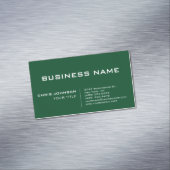 Bos Groen Modern Professioneel Hedendaags Magnetisch Visitekaartje (Voorbeeld)