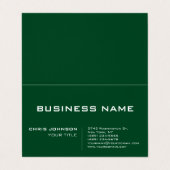 Bos Groen Modern Professioneel Hedendaags Visitekaartje (Buitenkant ongevouwen)