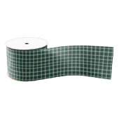 Bos Groen Plaid Rustiek Grosgrain Lint (Spoel)