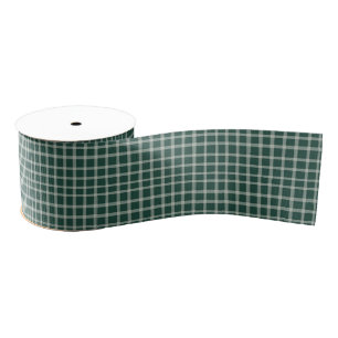 Bos Groen Plaid Rustiek Grosgrain Lint