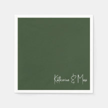 Bos Groen Script Namen Bruiloft Cocktail