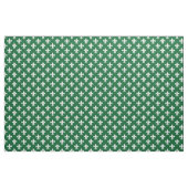 Bos groen, wit Fleur de Lis patroon Stof (Yard (91,4 cm))