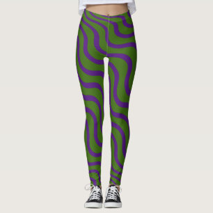 BOS GROEN ZEBRA GESTREEPTE PANTY STRECH LEGGINGS