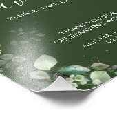 Bos Groene Bruiloft Favorieten Teken Foto Afdruk (Hoek)