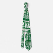 Bos groene en witte doodles van 7 stropdas (Achterkant)