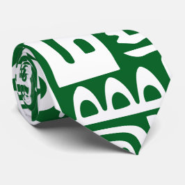 Bos groene en witte doodles van 7 stropdas