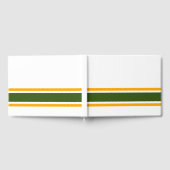 Bos Groene Gele Rand Racing Stripes op Wit Gastenboek (Volledig)