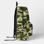 Bos Groene Khaki Militaire Camo Design Patroon Bedrukte Rugzak (Links)