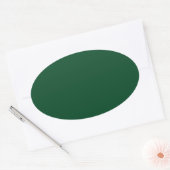 Bos Groene Ovale Sticker (Envelop)