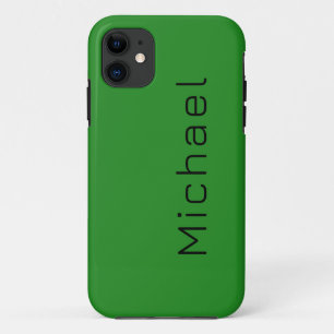 Bos Groene Stevige Kleur   Minimalistische naam Case-Mate iPhone Case