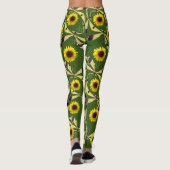 Bos Groene Zonnebloem Dragenfly Leggings (Achterkant)