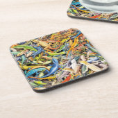 bos hagedis kluit bier onderzetter (Linkerzijde)