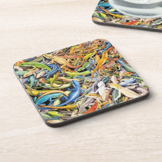 bos hagedis kluit bier onderzetter (Linkerzijde)