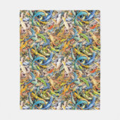 bos hagedis kluit fleece deken (Voorkant)