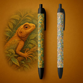 bos hagedis kluit zwarte inkt pen