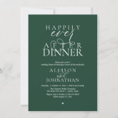 Bos Happily Ever After Diner Moderne Bruiloft Kaart (Voorkant)