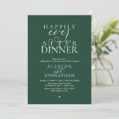Bos Happily Ever After Diner Moderne Bruiloft Kaart (Staand voorkant)