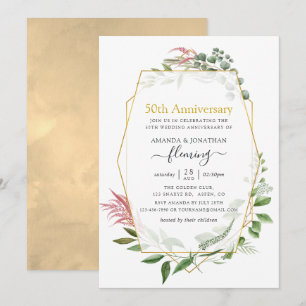 Bos Herbarium Geometrisch 50e Gouden Jubileum Kaart
