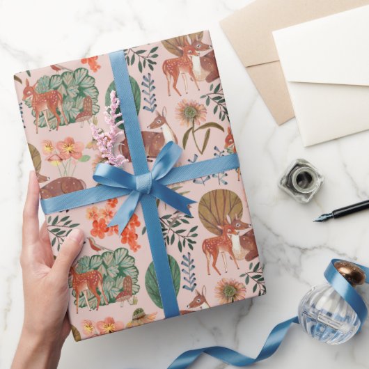 Bos hert patroon cadeaupapier (Geschenken)