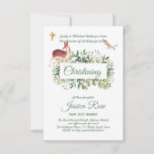 Bos hert uil doop uitnodigingen Doop  (Voorkant)