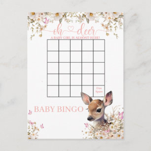 Bos Herten Baby Shower Spel Briefkaart