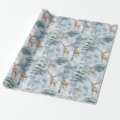 Bos herten cadeaupapier (Uitgerold)