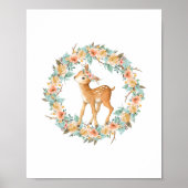 Bos Herten Dieren Kinderkamer Kunst Muur voor Kind Poster (Voorkant)