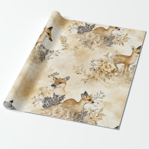 Bos Herten Dierenpatroon Cadeaupapier