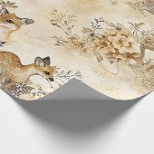 Bos Herten Dierenpatroon Cadeaupapier (Hoek)