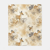 Bos Herten Dierenpatroon Fleece Deken (Voorkant)